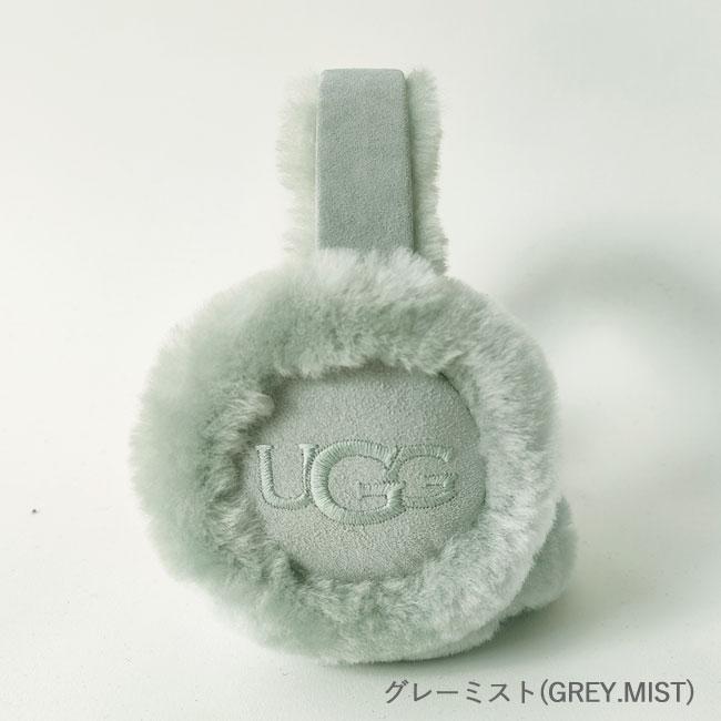 UGG イヤーマフ グレイミスト UGG 並行輸入品 アグ イヤーマフ レディース W EMBROIDERED LOGO