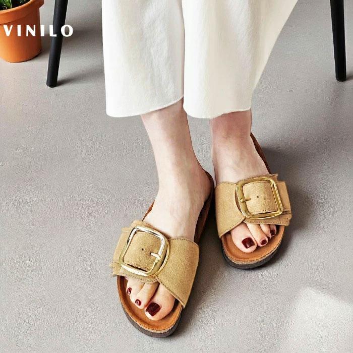 ゴールド ショルダーバッグ 牛革、ビジューサンダル ヴィニーロ VINILO ビッグバックル サンダル レディース 春 夏 レザー