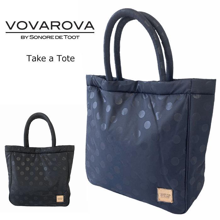 30%OFF VOVAROVA by Sonore de Toot 選択 ボバロバ 直営ストア ソノレデトート Take ドット柄 Tote スナップボタン A4 レディース トートバッグ a