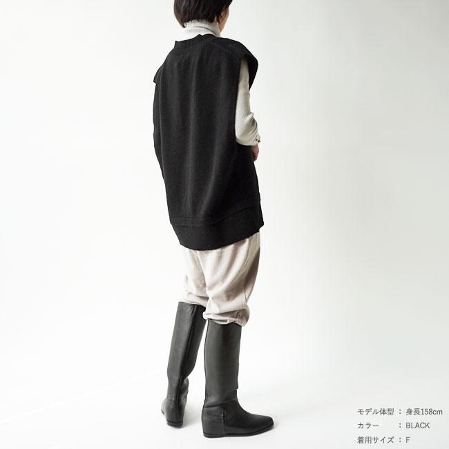 再お値下げ♡美品♡sacai♡素敵なニットベスト WHYTO ホワイト ベスト レディース WHYTO. V Slit Knit best V