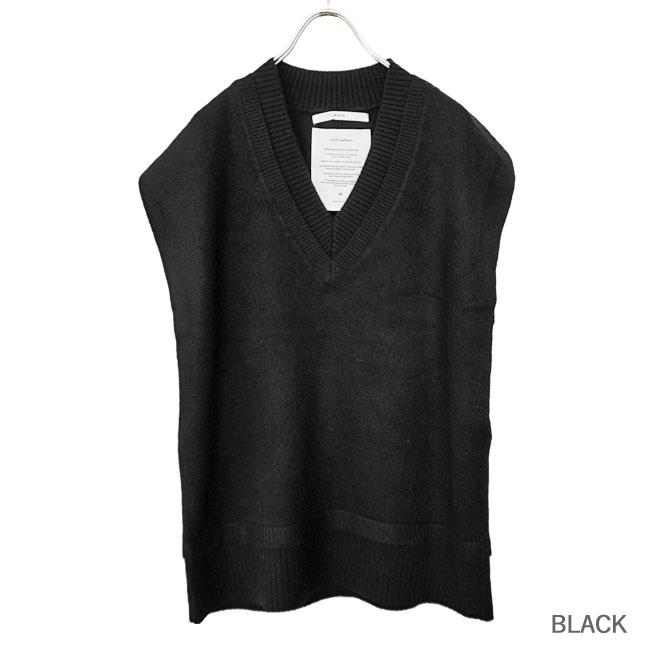 WHYTO ホワイト ベスト レディース WHYTO. V Slit Knit best V