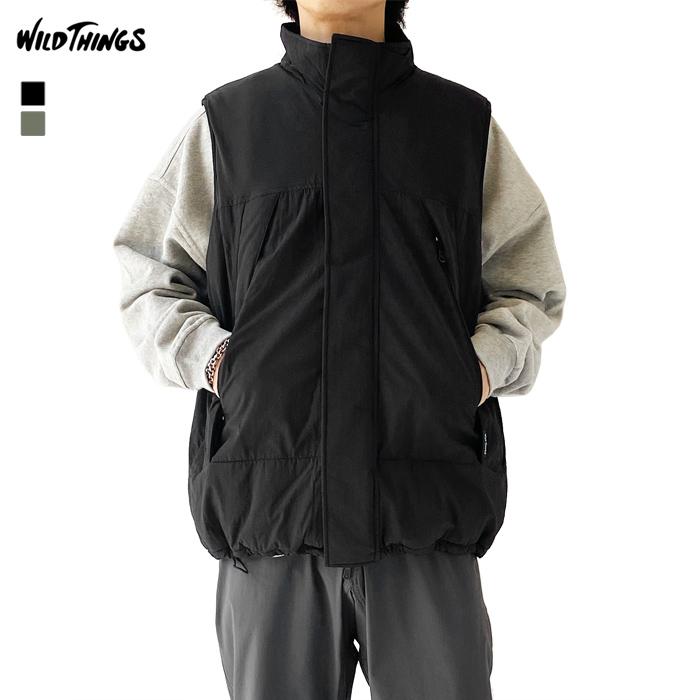 WILDTHINGS / ベスト/M/ナイロン/KHK/wt24104sn WILD THINGS（ワイルドシングス） 中綿 ベスト ジャケット メンズ WILD