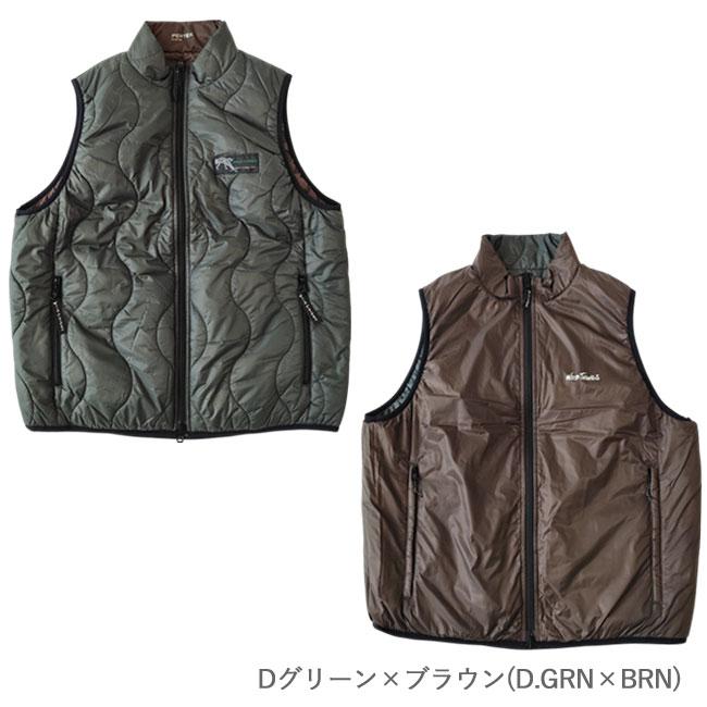 WILD THINGS（ワイルドシングス） 中綿 ベスト ジャケット REVERSIBLE