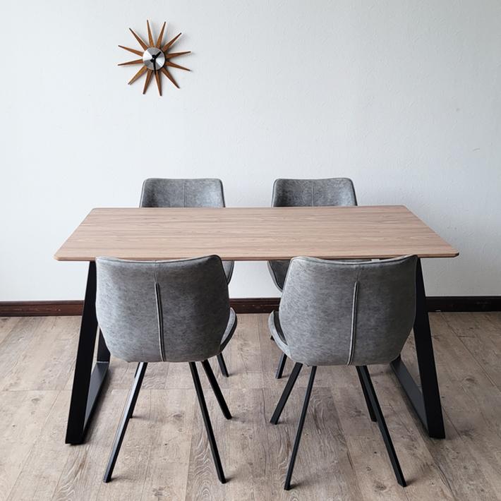 ダイニング5点セット（テーブル、イス） ダイニングセット 4人用 5点セット 北欧 長方形 4人掛け