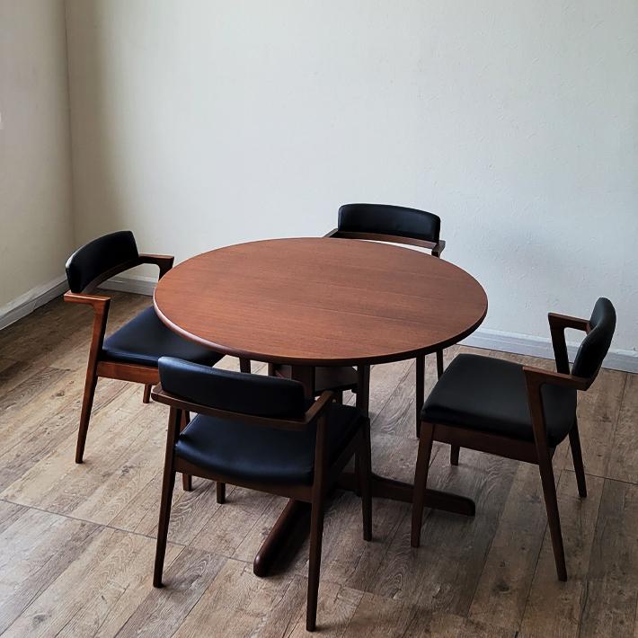 飛弾家具 ダークブラウン 木製 丸テーブル ダイニング5点セット【9650001】 飛弾家具 ダークブラウン 木製 丸テーブル ダイニング5点セット【9650001】