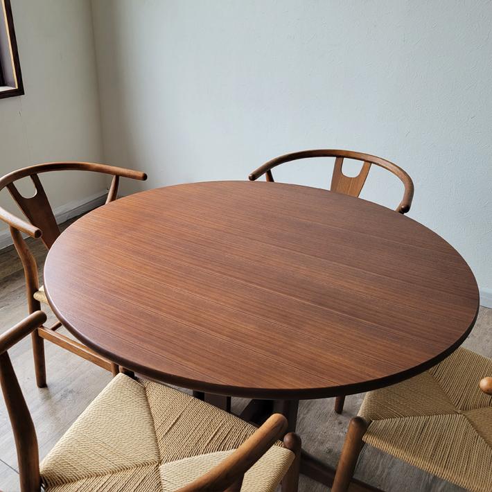 ダイニングテーブルセット 5点セット 丸テーブル 直径110cm 円卓