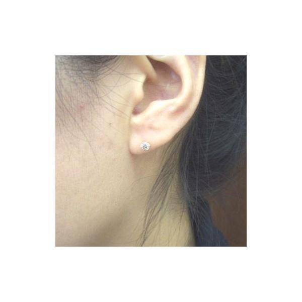K18 ピンクゴールド ダイヤモンド ピアス スタッド 一粒 トータル0,5ct K18PG ピンクゴールド ダイヤモンド スタッド ピアス トータル