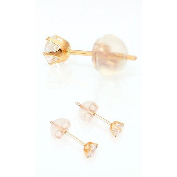 K18 ピンクゴールド ダイヤモンド ピアス スタッド 一粒 トータル0,5ct K18PG ピンクゴールド ダイヤモンド スタッド ピアス トータル