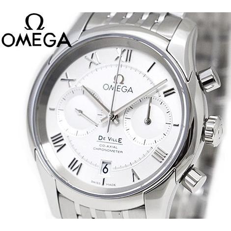 OMEGA  オメガ 431.10.42.51.02.001 DE VILLE HOUR VISION メンズ 腕時計 コーアクシャル クロノメーター クロノグラフ 42MM 自動巻 並行輸入品 ホワイト文字盤｜j-sekine2nd