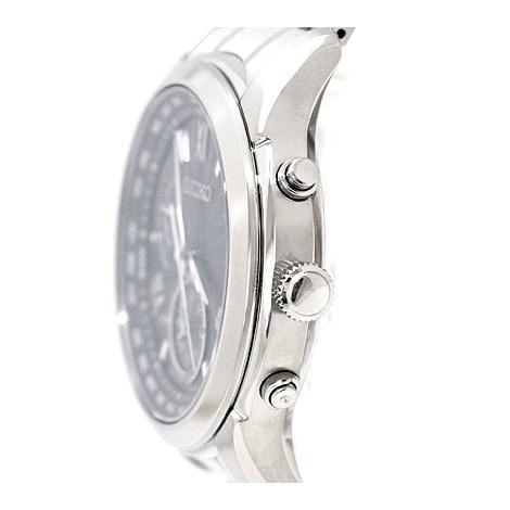SEIKO BRIGHTZ セイコー ブライツ SAGA309 メンズ 腕時計 ソーラー電波　アナログ　チタン シルバー ブラック文字盤
