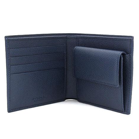 BVLGARI ブルガリ 39324 BB Manブルガリ・ブルガリ 二つ折り財布 メンズ デニム サファイア Denim Sapphire 新品の画像