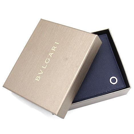 BVLGARI ブルガリ 39324 BB Manブルガリ・ブルガリ 二つ折り財布 メンズ デニム サファイア Denim Sapphire 新品の画像