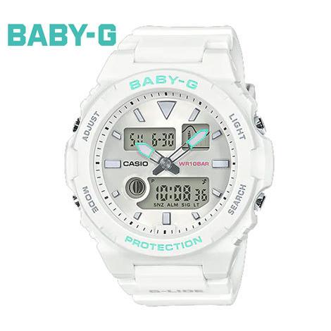 CASIO　Baby-G BAX-100-7AJF　カシオ　G-LIDE Gライド レディース　腕時計　デジタル アナログ デジアナ　ホワイト