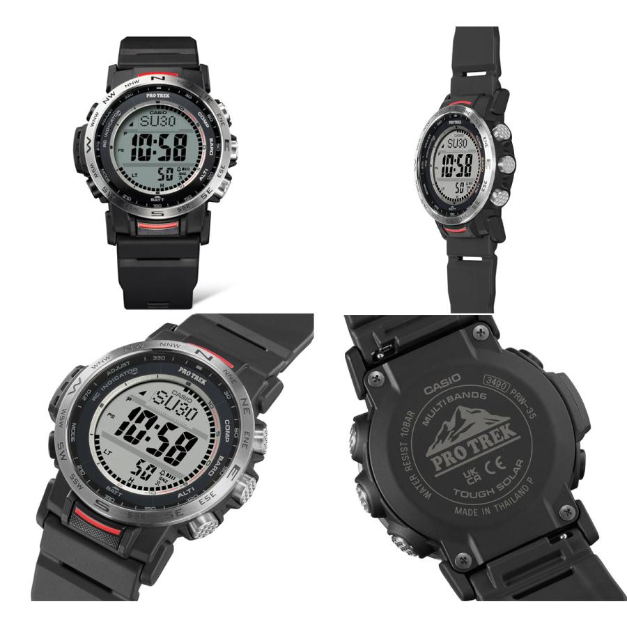 プロトレック PRO TREK PRW-35-1AJF ブラック 保護フィルム付 PRO TREK CASIO PRW-35-1AJF プロトレック カシオ 腕時計 Climber Line