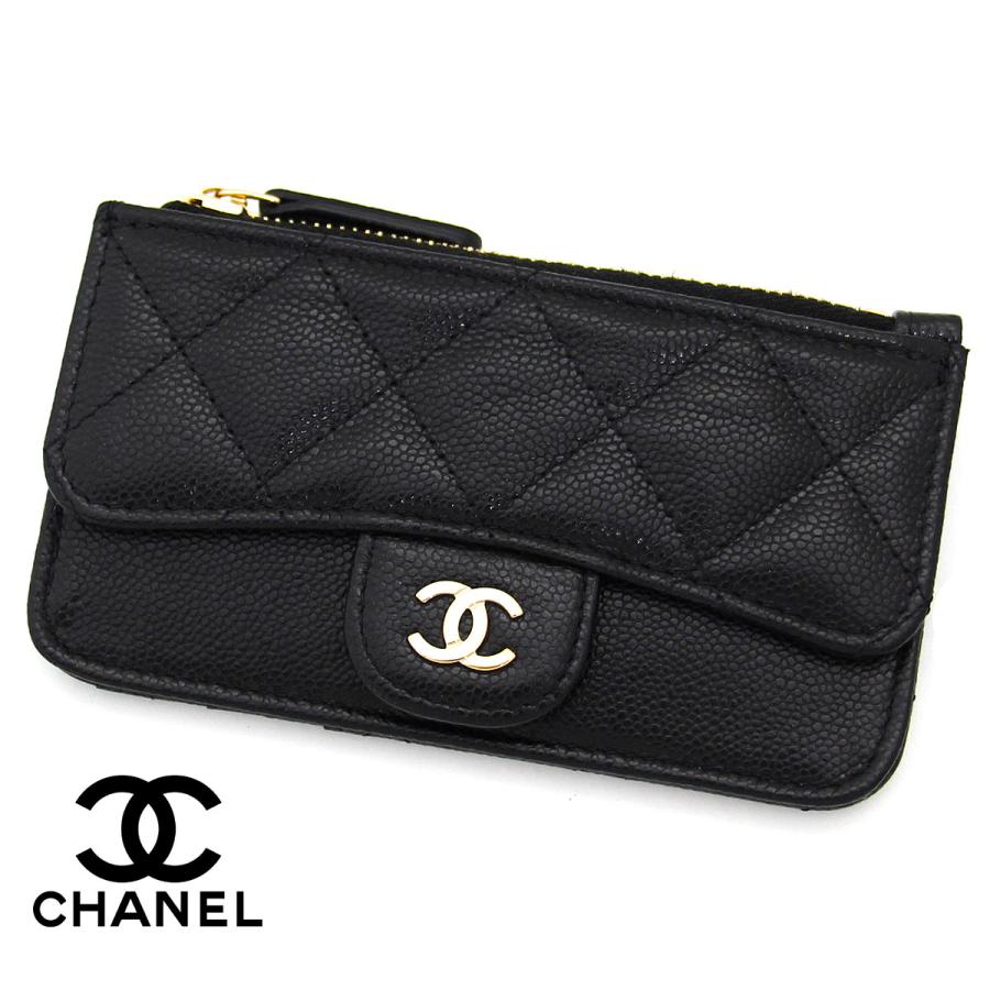【素敵♪】CHANEL ケース カードケース AP2570 B10583 CHANEL シャネル AP2570 B10583 C3906 BLACK キャビアスキン