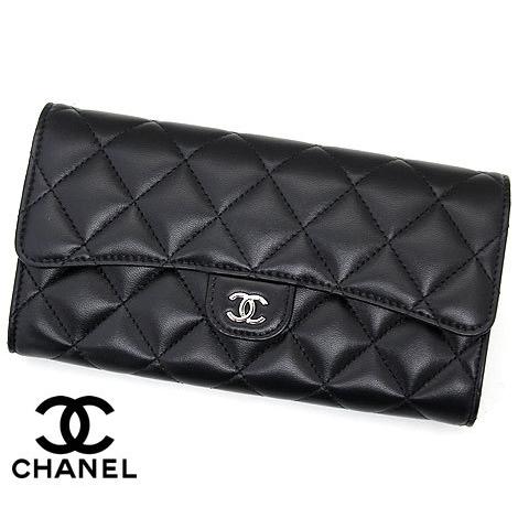CHANEL（シャネル） マトラッセ AP0241 BLACK 黒 ラムスキン 小銭入れ