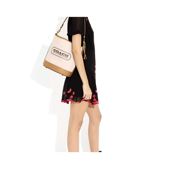 [コーチ]  dakota ショルダーストラップバッグ mini プリント バケツバッグ コーチ] dakota ショルダーストラップバッグ mini プリント バケツバッグ