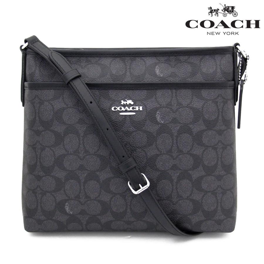 COACH ショルダーバッグ 28681E シグネチャー コーチ 黒×グレー系 札幌市北区屯田 COACH（コーチ） 国内発送 バッグ メンズ ショルダーバッグ