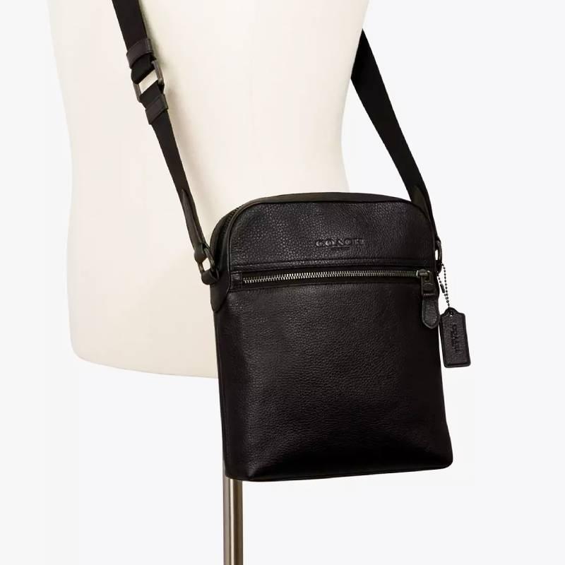COACH（コーチ） アウトレット 4011 QB/BK ペブル レザー ヒューストン