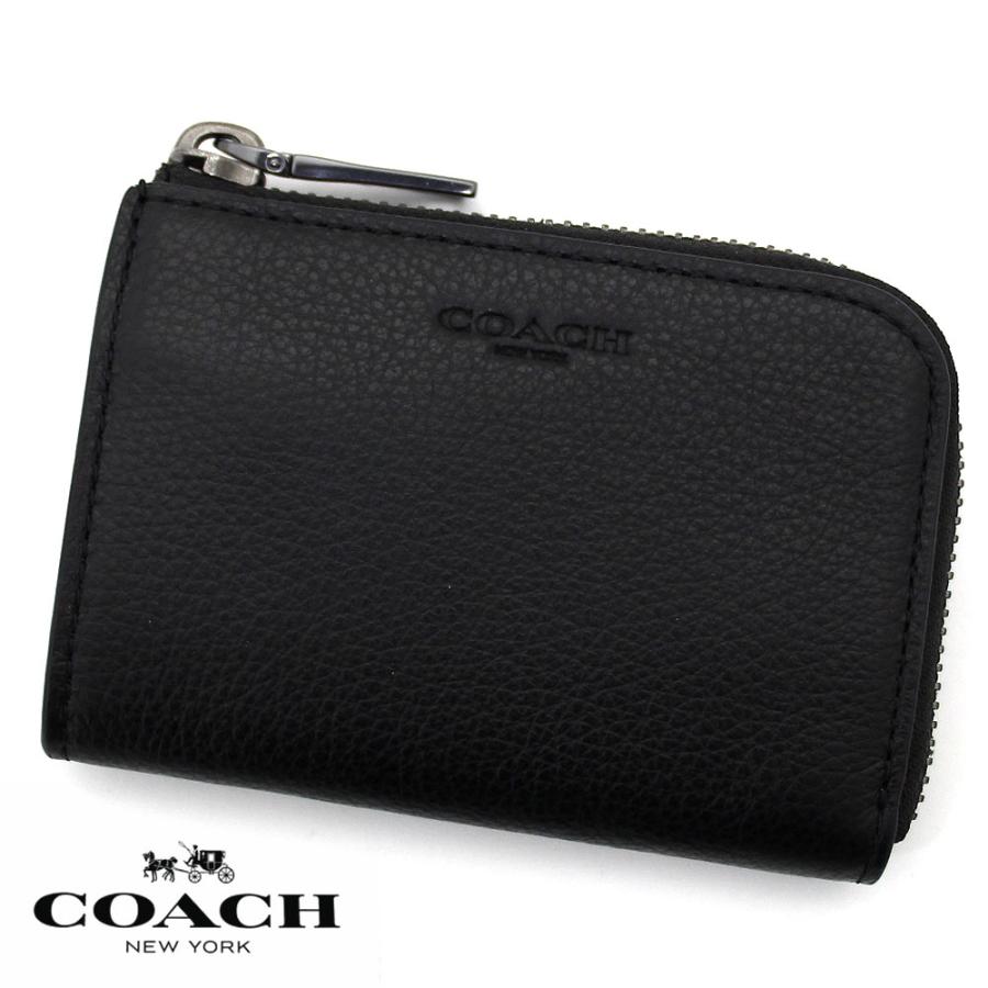 COACH（コーチ） アウトレット CW358 QB/BK キ小銭入れ レザー ジップ