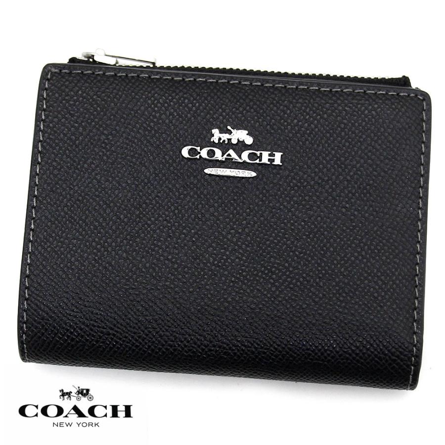 コーチ 2つ折り 財布 クロスグレインレザー CR983 SVBK COACH（コーチ） 並行輸入 2つ折り財布 クロスグレイン CR983 SVQD