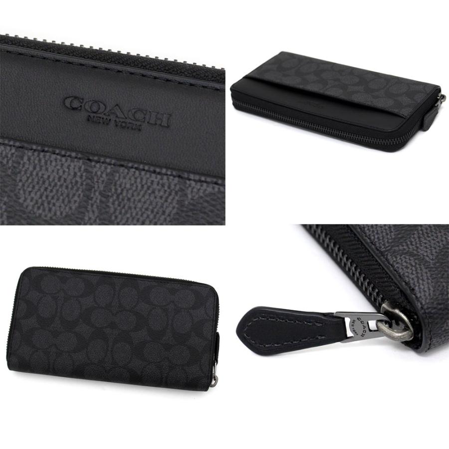【新品】コーチ CY405 財布 コーチ 長財布 メンズ ブランド COACH CY405 チャコール/ブラック