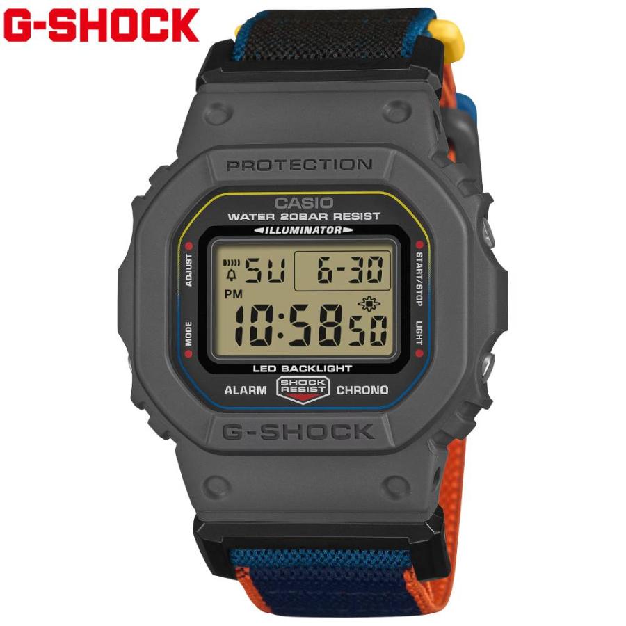 新品 腕時計 メンズ デジタル アナログ クォーツ G SHOCK 好き向け G-SHOCK CASIO DW-5600MNC-8A2JF カシオ 腕時計 NEW CLOTH BAND 5600