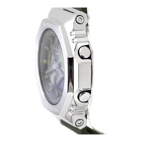 CASIO　カシオ　G-SHOCK GM-S2100-3AJF　腕時計　デジタルアナログ カーボンコアガード構造　シルバー　グリーン メタルカバー メタルケース 八角形 オクタゴン｜j-sekine2nd｜03