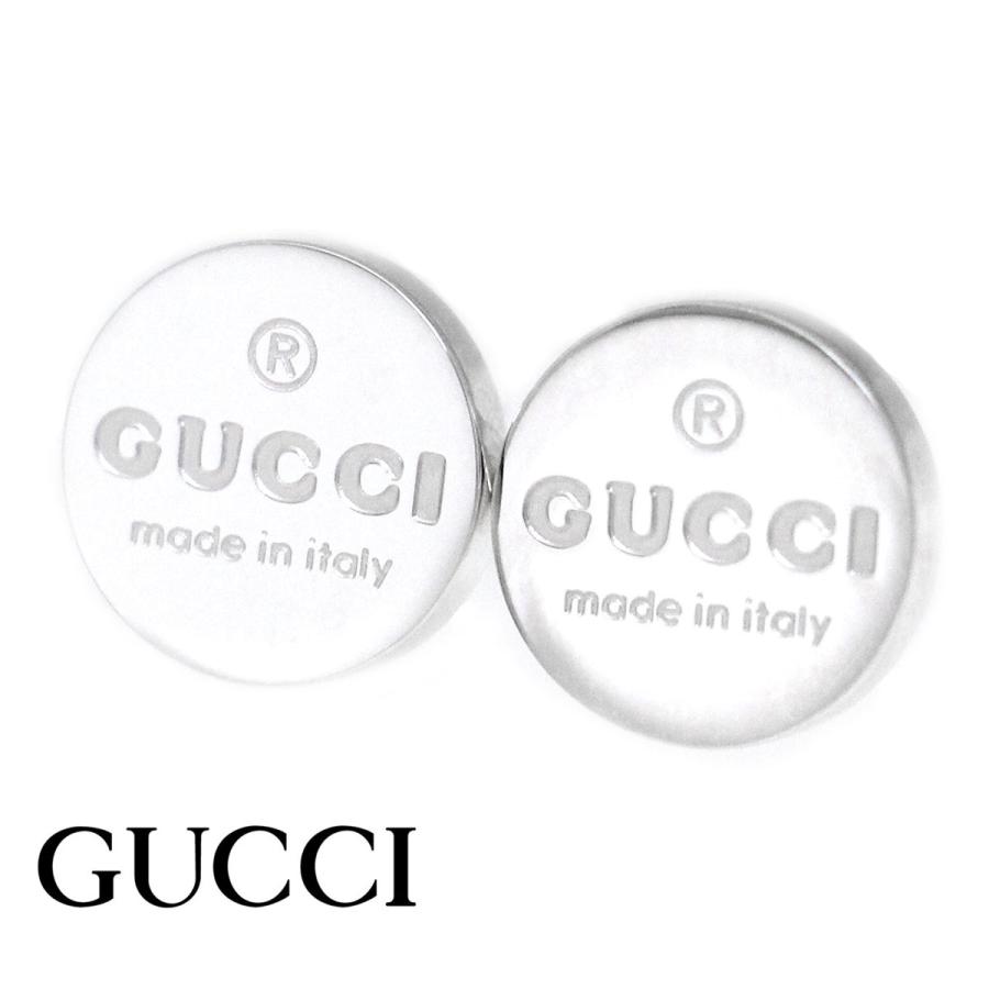 GUCCI シルバー ロゴ スタッドピアス silver925 両耳用