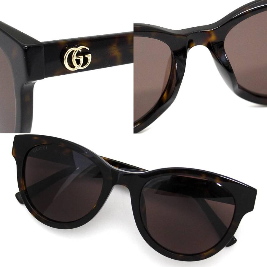 GUCCI グッチ サングラス ブラウン 銀 樹脂×レザー レディース メンズ GUCCI（グッチ） GG2127SK 002 サングラス アジアンフィット セル