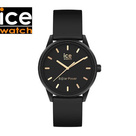ice watch アイスウォッチ 020302 腕時計 ICE SOLAR POWER アイスソーラー スモール 36mm ソーラー ブラックゴールド レディース 正規品