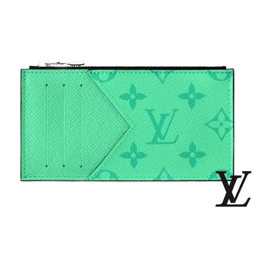 早い者勝ちLouis Vuitton タイガ　バッグ グリーン。鍵と小物入れ付き ルイ・ヴィトン」のレザーコレクション「タイガラマ」に夏らしい鮮やか
