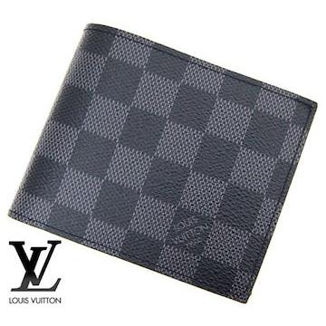 LOUIS VUTTON ルイヴィトン　折り財布　N63336 コンパクト LOUIS VUITTON ルイ ヴィトン N63336 ダミエ・グラフィット 小銭