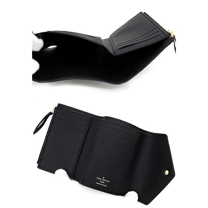 LOUIS VUITTON ルイ ヴィトン M64060 モノグラム・アンプラント ポルトフォイユ・ヴィクトリーヌ 小銭入れ付き 二つ折り財布 ノワール  ブラック 新品 訳ありの画像