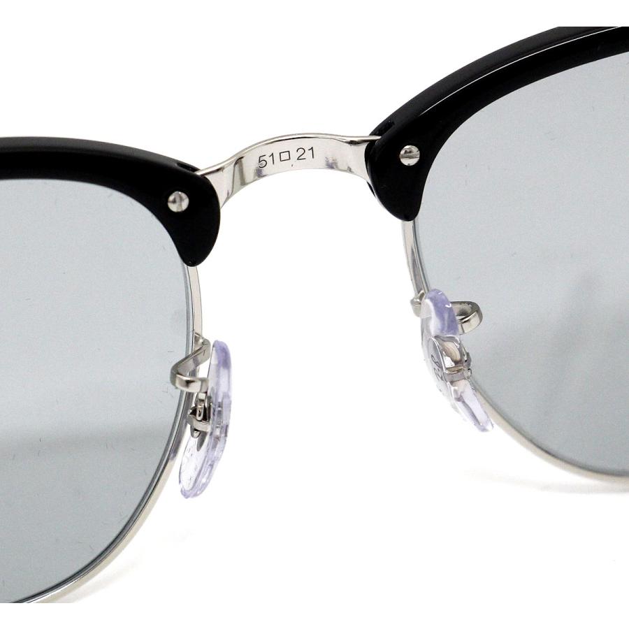 Ray Ban レイバン RB3016 1354R5 51　CLUBMASTER　サングラス　クラブマスター ブラック ライトグレー ブロー メンズ レディース ユニセックス 正規品｜j-sekine2nd｜04