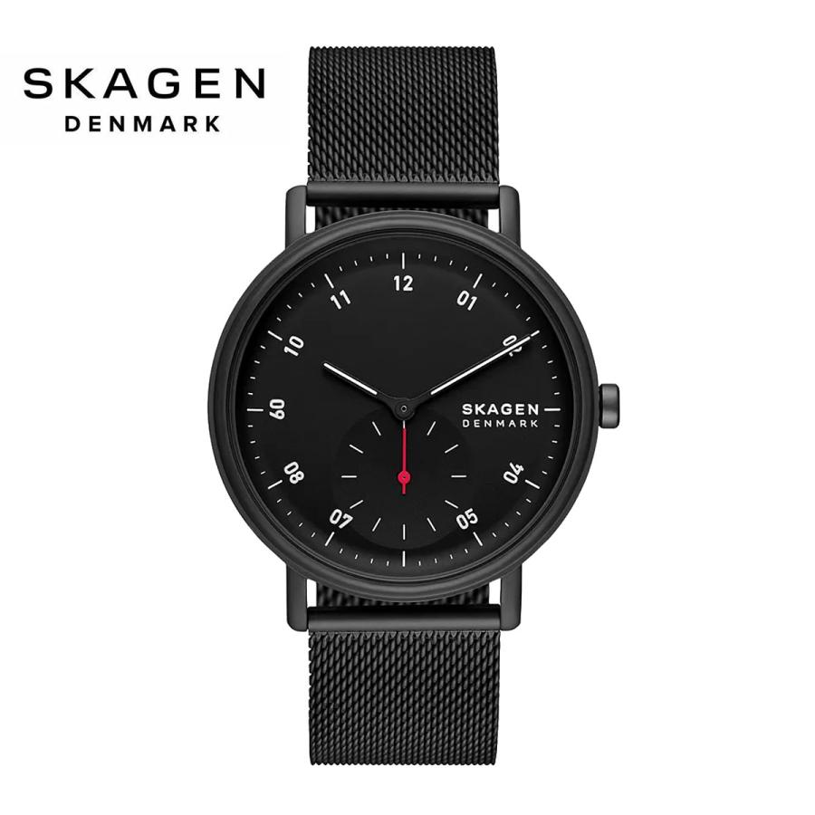SKAGEN アナログ 腕時計 ブラック メッシュ 【公式通販】