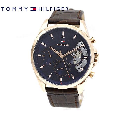 TOMMY HILFIGER（トミー・ヒルフィガー） 1710453 メンズ 腕時計 マルチファンクション アナログ クォーツ 革バンド ...