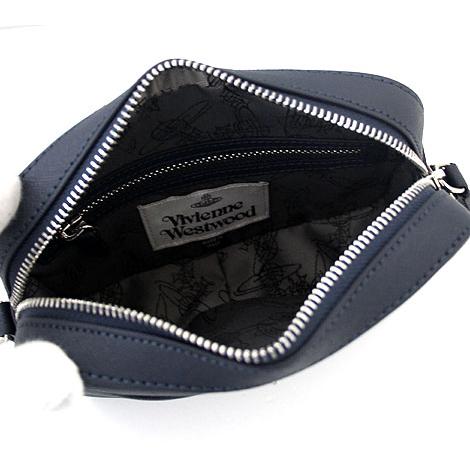 VivienneWestwood　ヴィヴィアンウエストウッド 43030064 41214 K401 SAFFIANO CAMERA BAG ショルダーバッグ カメラバッグ クラッチバッグ ネイビー｜j-sekine2nd｜03