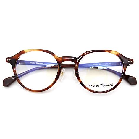 VivienneWestwood　ヴィヴィアンウエストウッド 40-0008 C01 47mm　伊達眼鏡 メガネフレーム アイウェア 　バナナ × ブラウン  レディース 女性用 正規品｜j-sekine2nd｜05