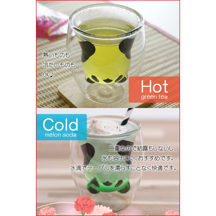 母の日 プレゼント 人気 パンダ グラス 耐熱 二重タンブラー 贈答用 ギフト 包装済み 木箱入り |  | 01