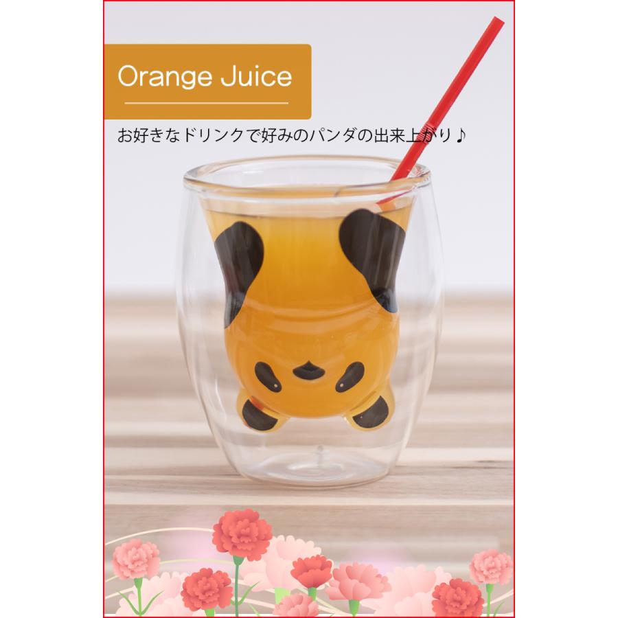 母の日 プレゼント 人気 パンダ グラス 耐熱 二重タンブラー 贈答用 ギフト 包装済み 木箱入り |  | 03
