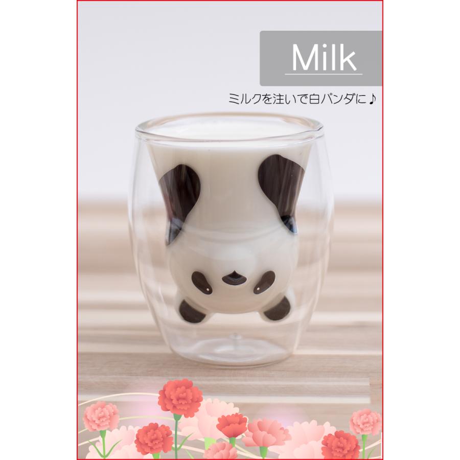 母の日 プレゼント 人気 パンダ グラス 耐熱 二重タンブラー 贈答用 ギフト 包装済み 木箱入り |  | 04