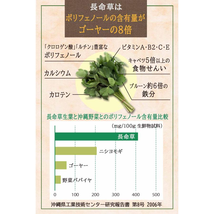 お年賀 お茶 ギフト 長命草 ノンカフェイン ティーバッグ 無添加 無着色 無香料 3g×20袋 純国産 10種ブレンド 健寿長命茶｜j-select｜05