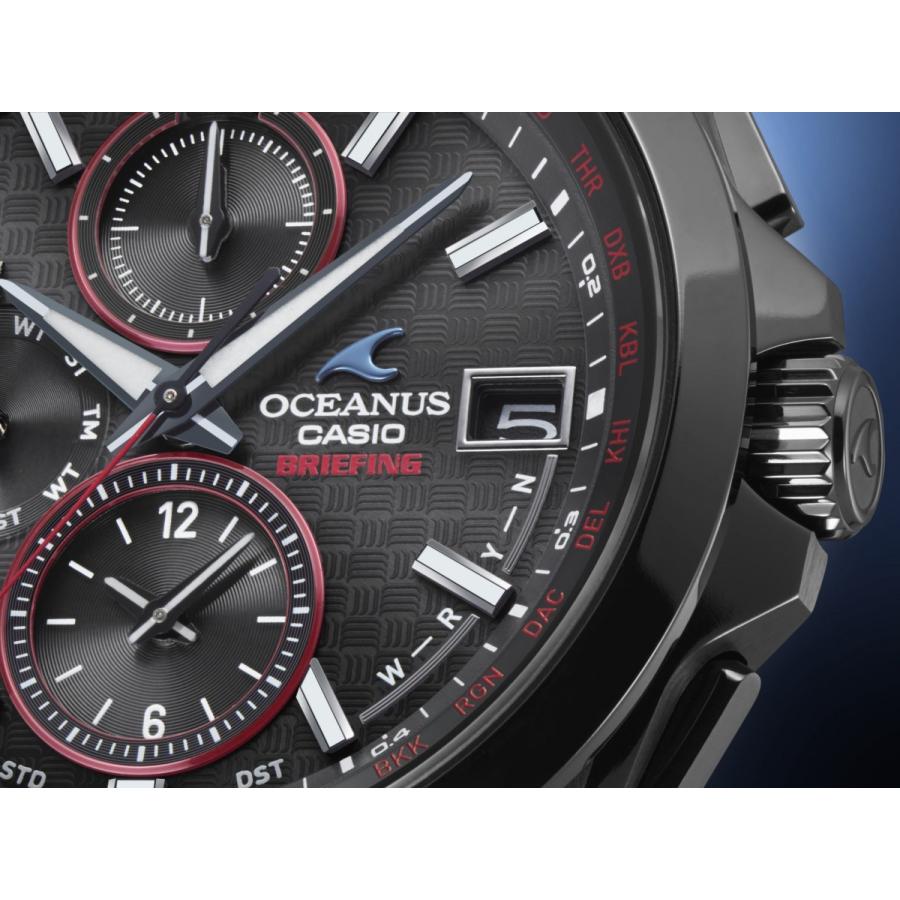 ネ*き様 OCW-T2610BR-1AJR　ブリーフィング　コラボ　替えバンド2 Classic Line OCEANUS オシアナス BRIEFINGコラボレーション