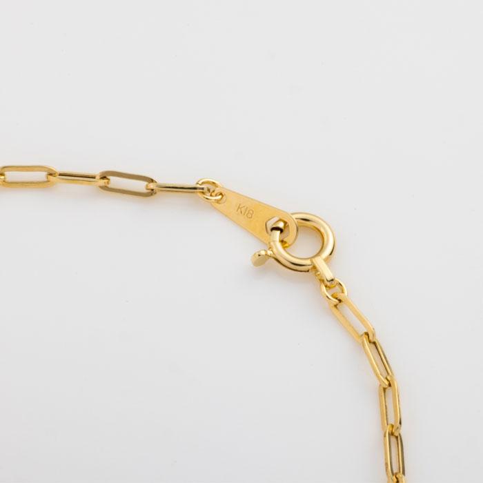 【最安値】K18 18金 18k YG ペーパークリップ ブレスレット 18cm 楽天市場】【約18cm】 ペーパークリップ 中空ブレスレット 幅約2.7mm