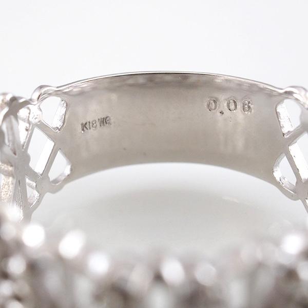 K18 透かし模様 ダイヤモンド リング ( 0.06ct ) 【公式通販】