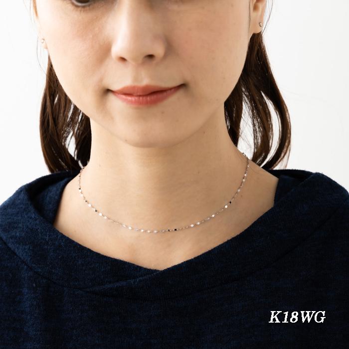 38cm ペタル チェーン ネックレス ゴールド ホワイトゴールド 38cm ペタル チェーン ネックレス ゴールド ホワイトゴールド