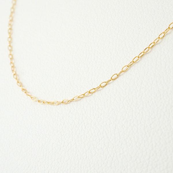 アズキ小豆チェーンネックレス K18/WG/PG チェーン 18金 ネックレス 幅