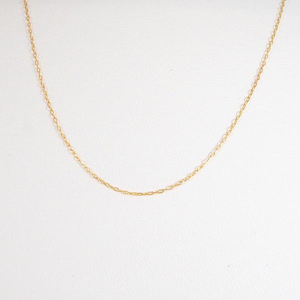 アズキ小豆チェーンネックレス K18/WG/PG チェーン 18金
