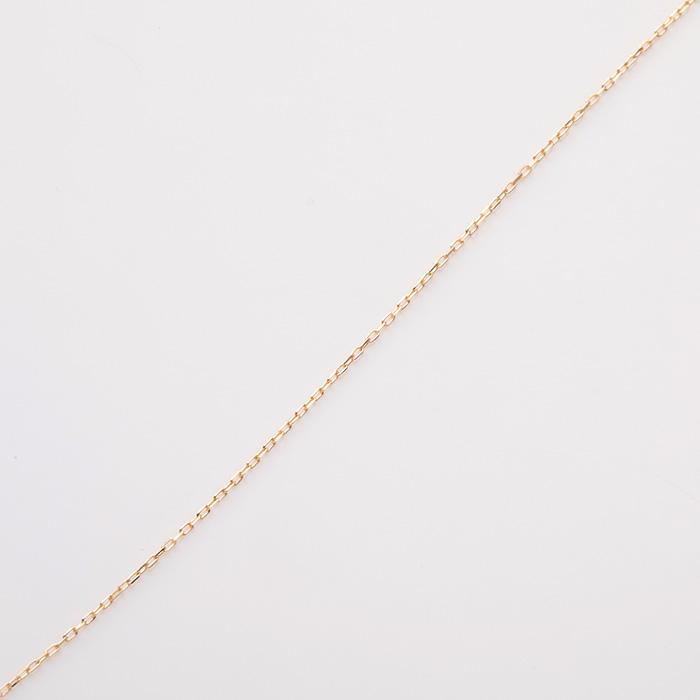 アズキ 小豆 チェーンネックレス スライドアジャスター付き K18/PG/PT850 チェーン幅 約0.8mm  線径0.22mm 約45cm k18ネックレス 18金 ネックレス プラチナネッの画像